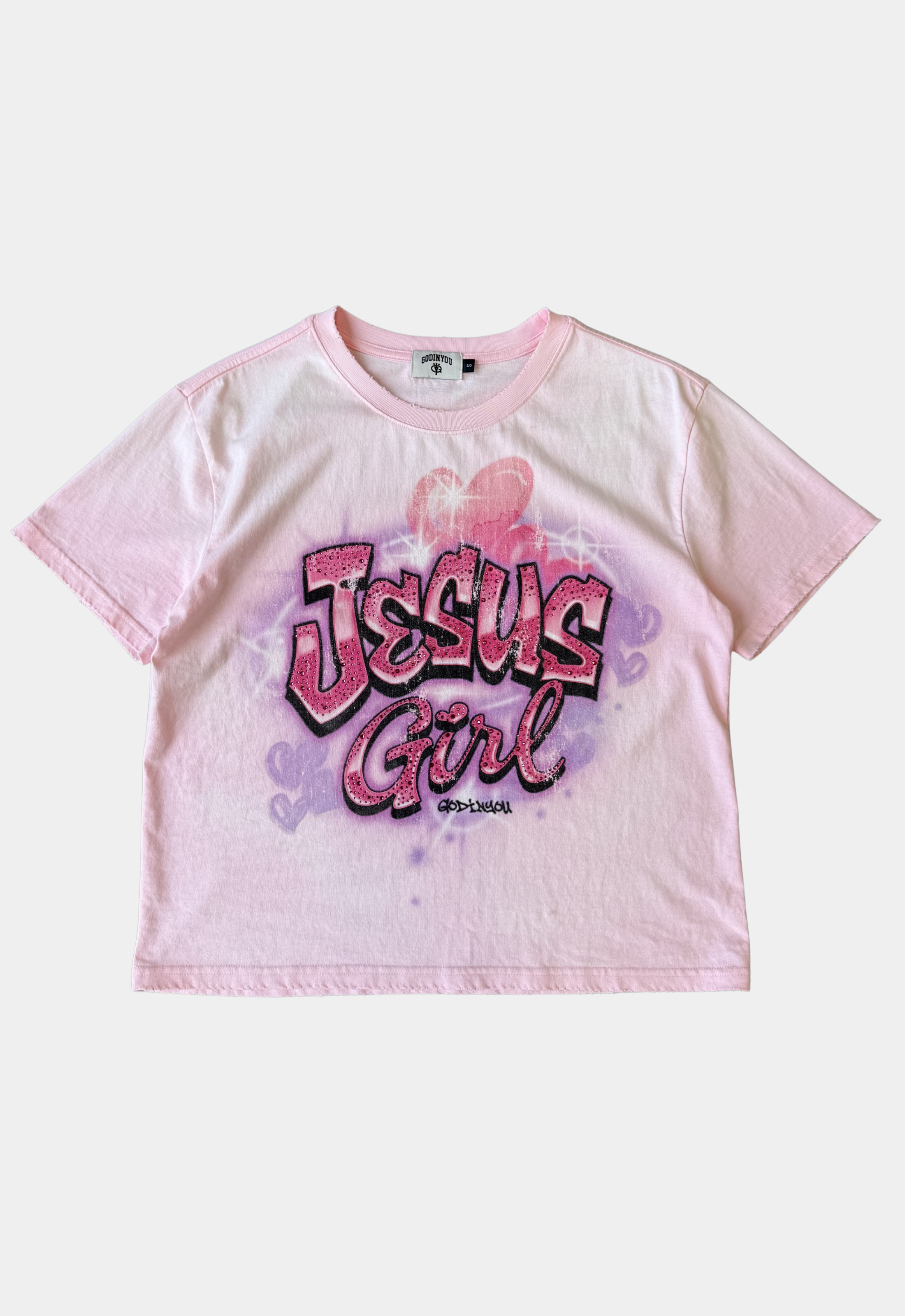 "JESUS GIRL" TEE PINK