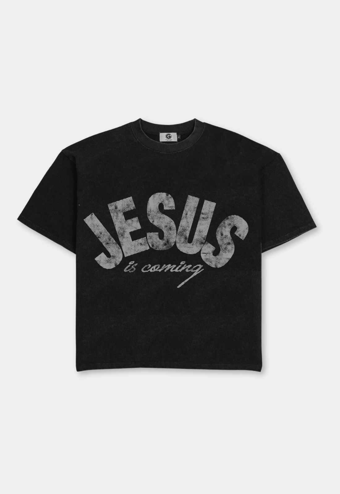 "JESUS IS COMING" BOXY TEE