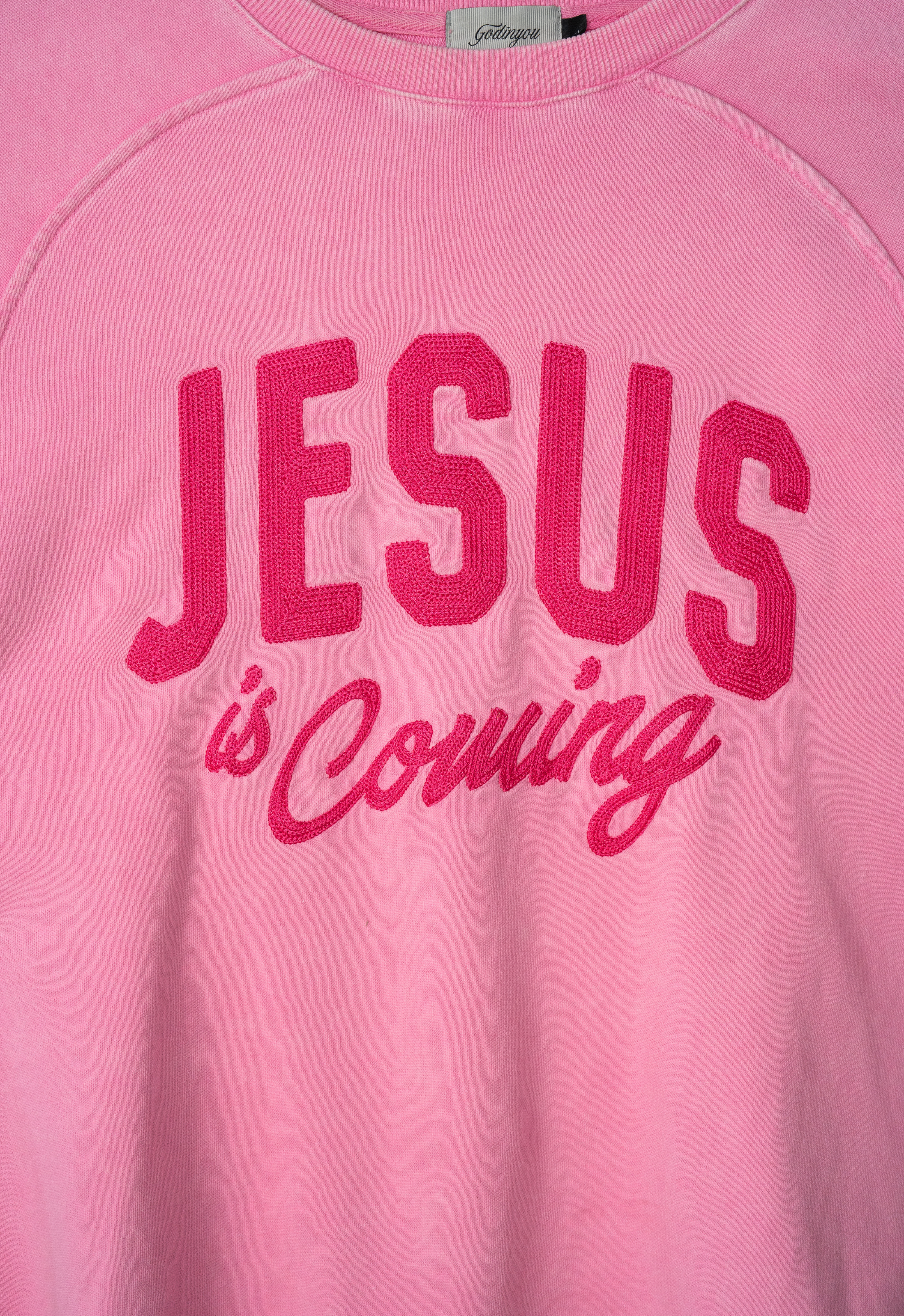 "JESUS IS COMING" TEE (PINK)