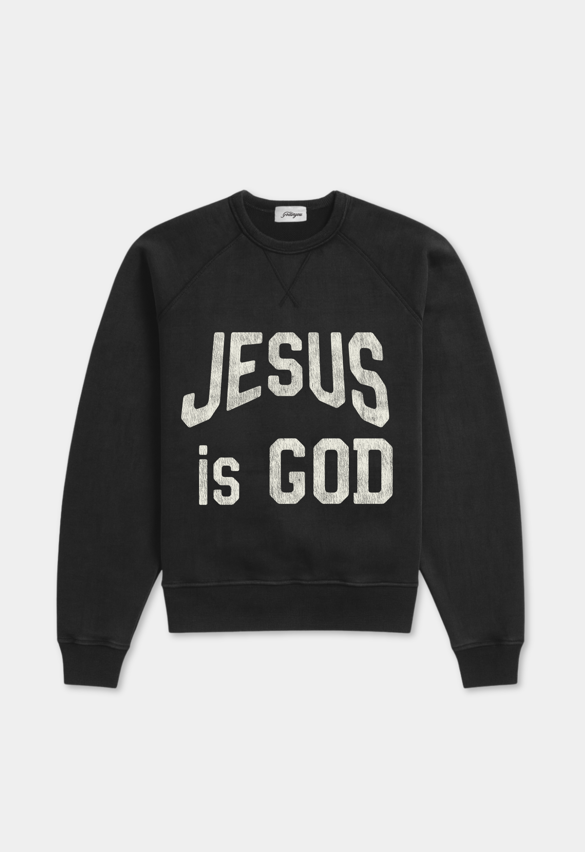 "JESUS IS GOD" CREWNECK (BLACK)