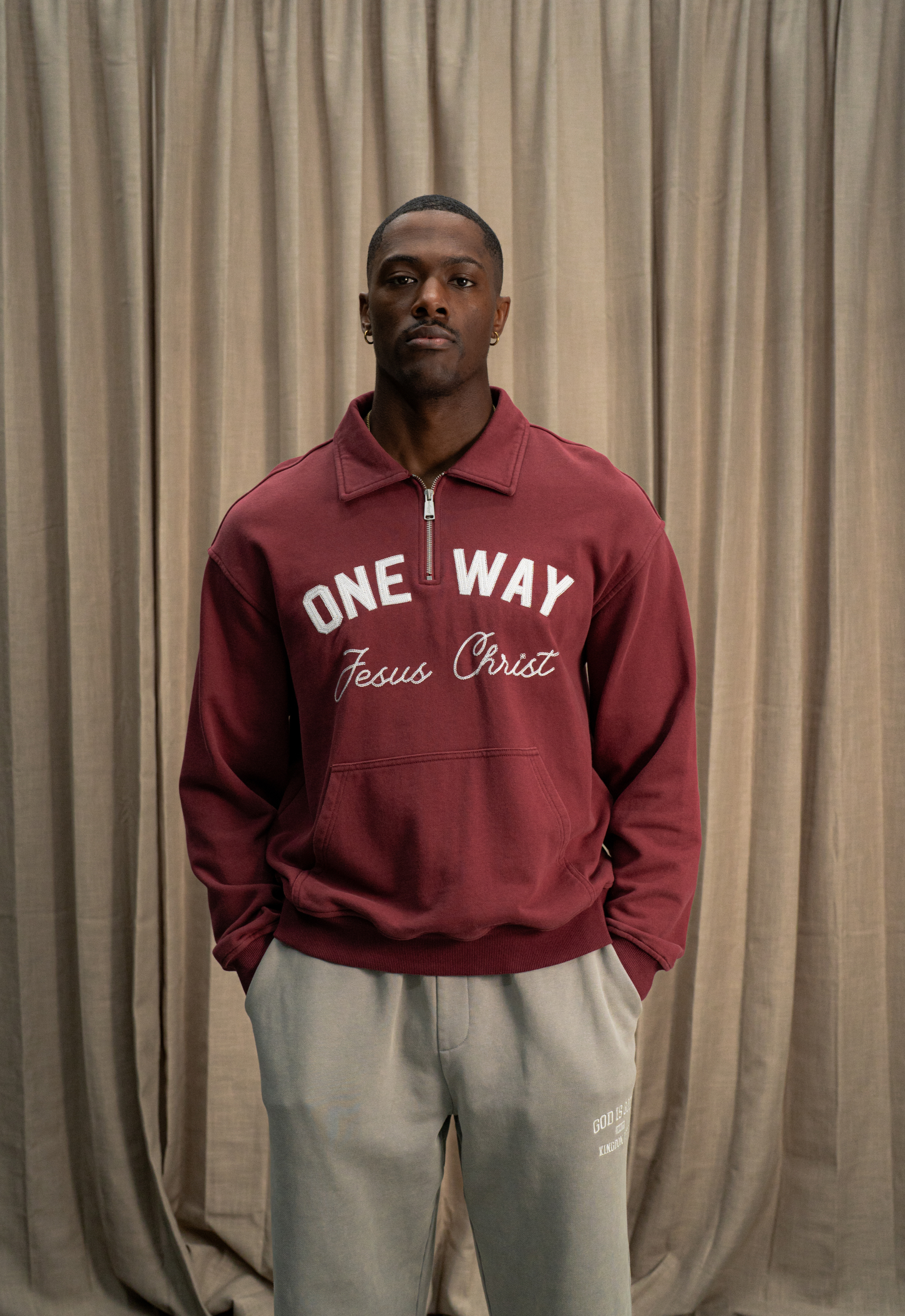 "ONE WAY" QUARTER-ZIP
