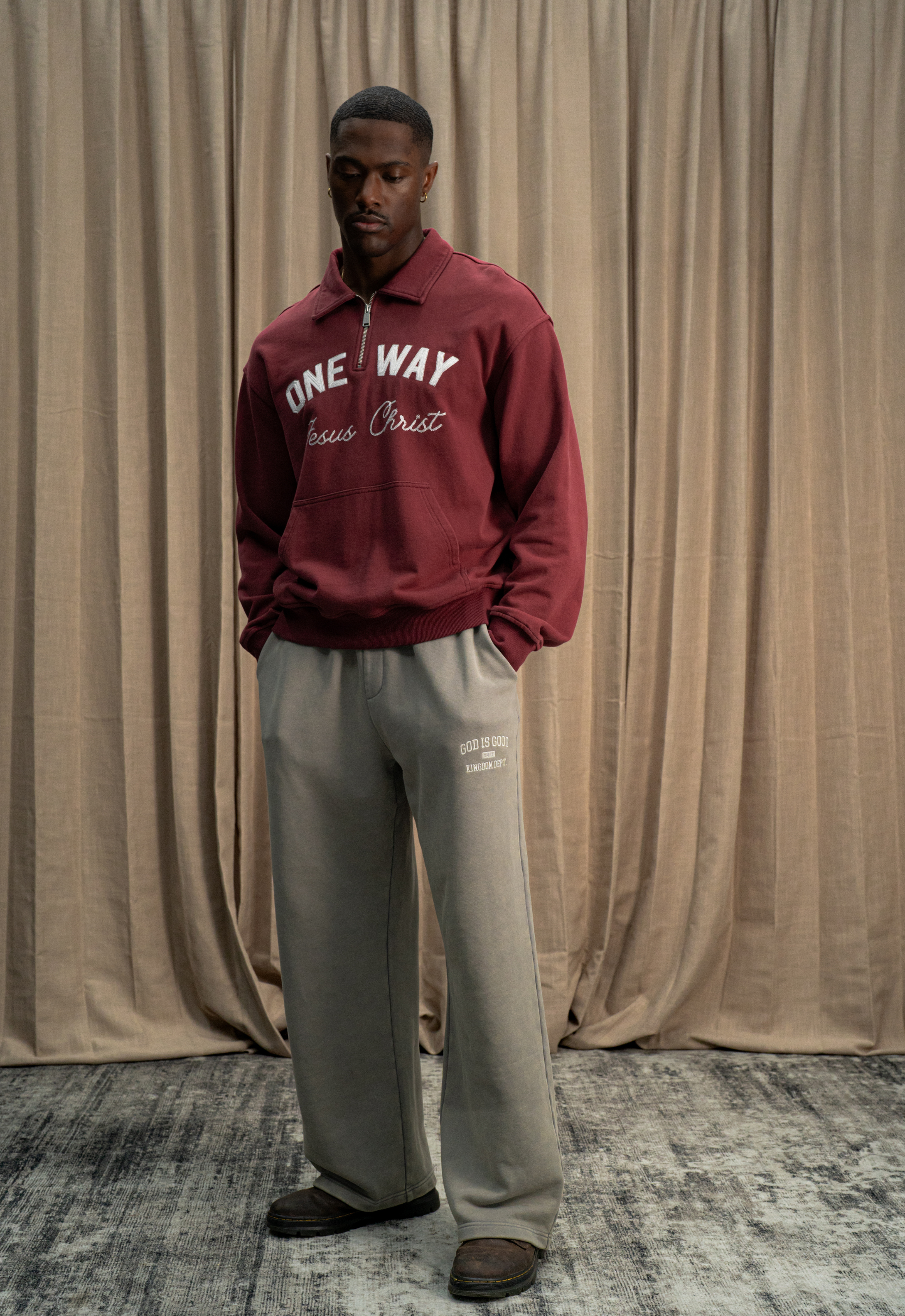 "ONE WAY" QUARTER-ZIP