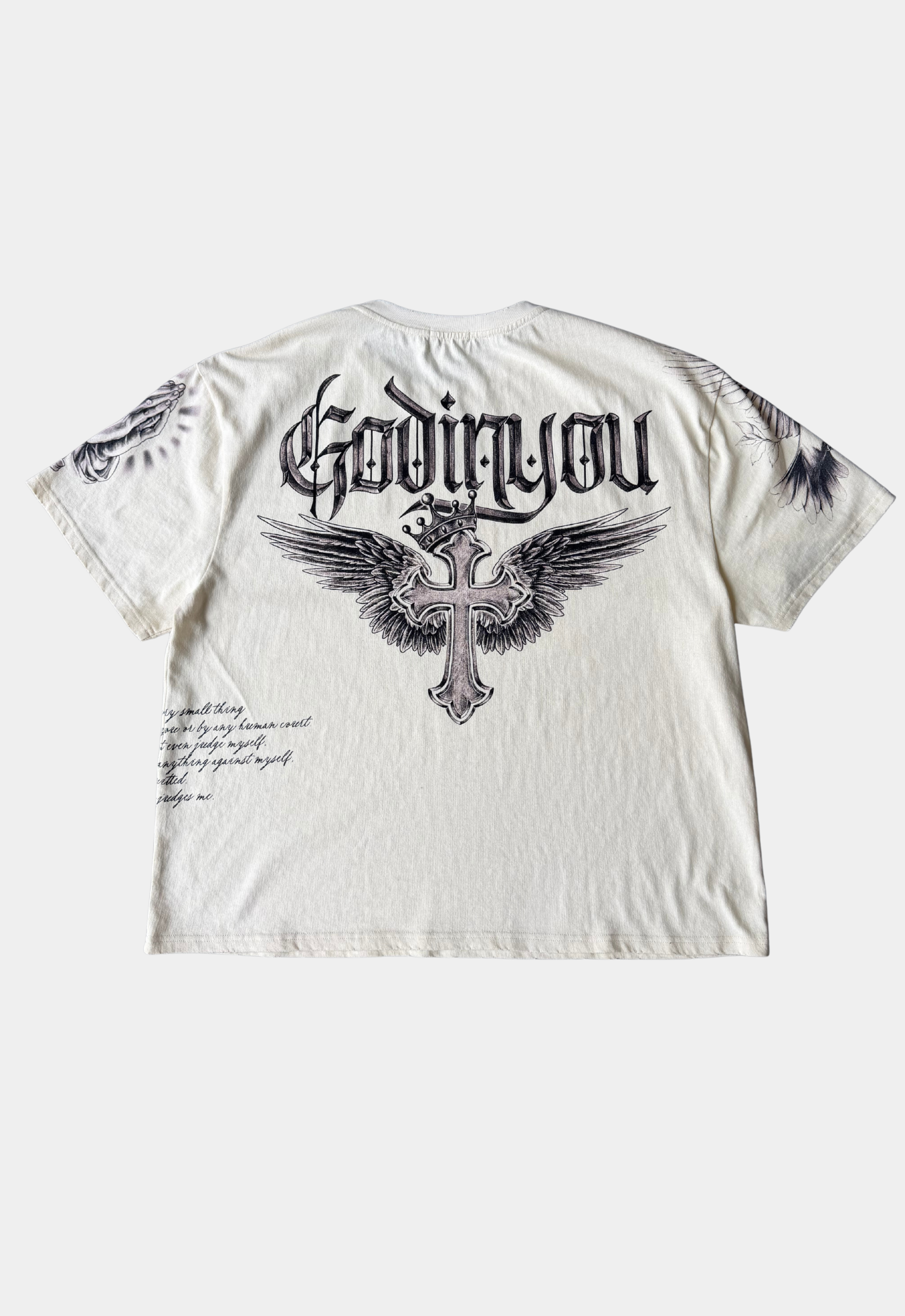 "ONLY GOD CAN JUDGE ME" TEE (OFF-WHITE)