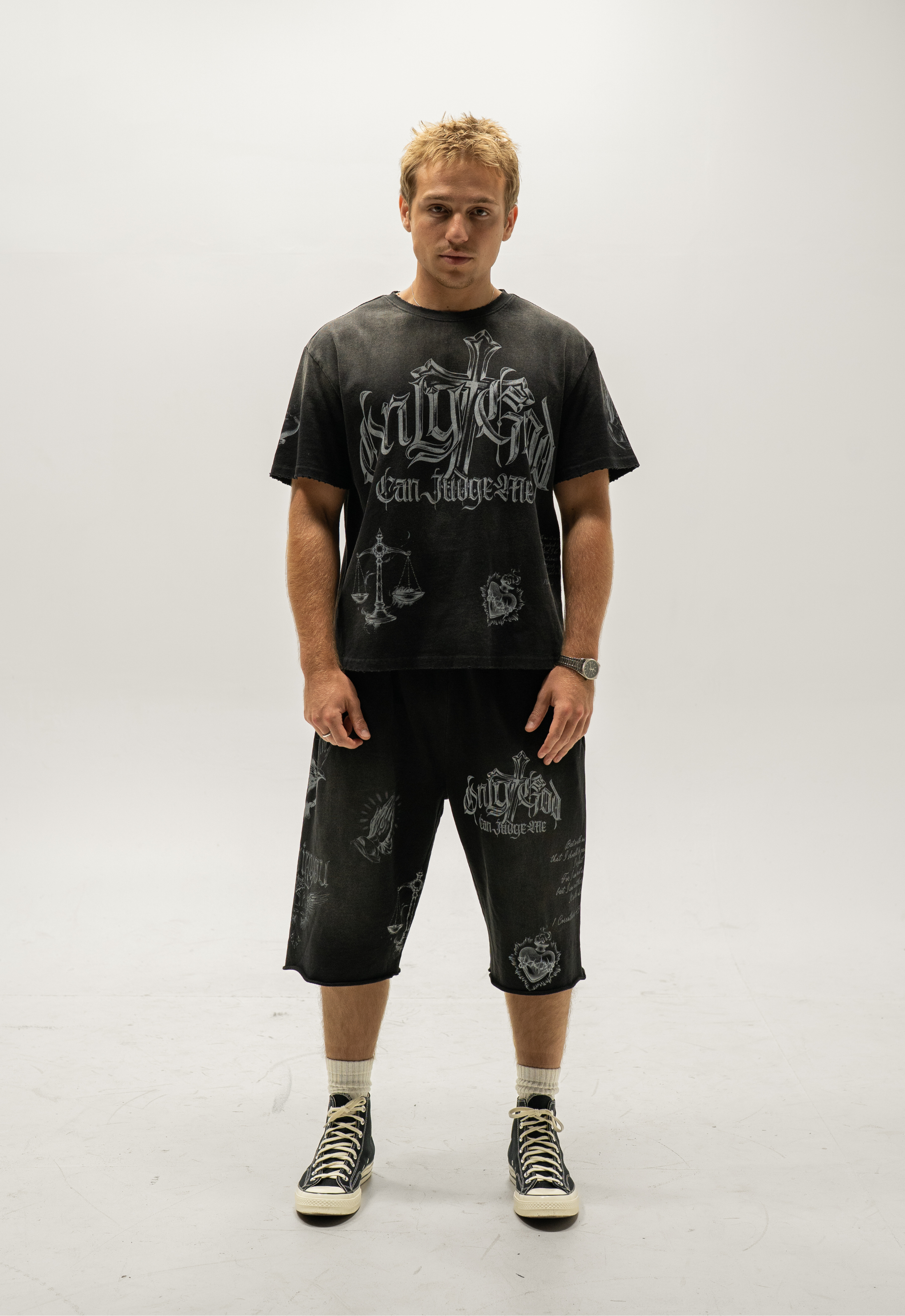 "ONLY GOD CAN JUDGE ME" TEE (BLACK)
