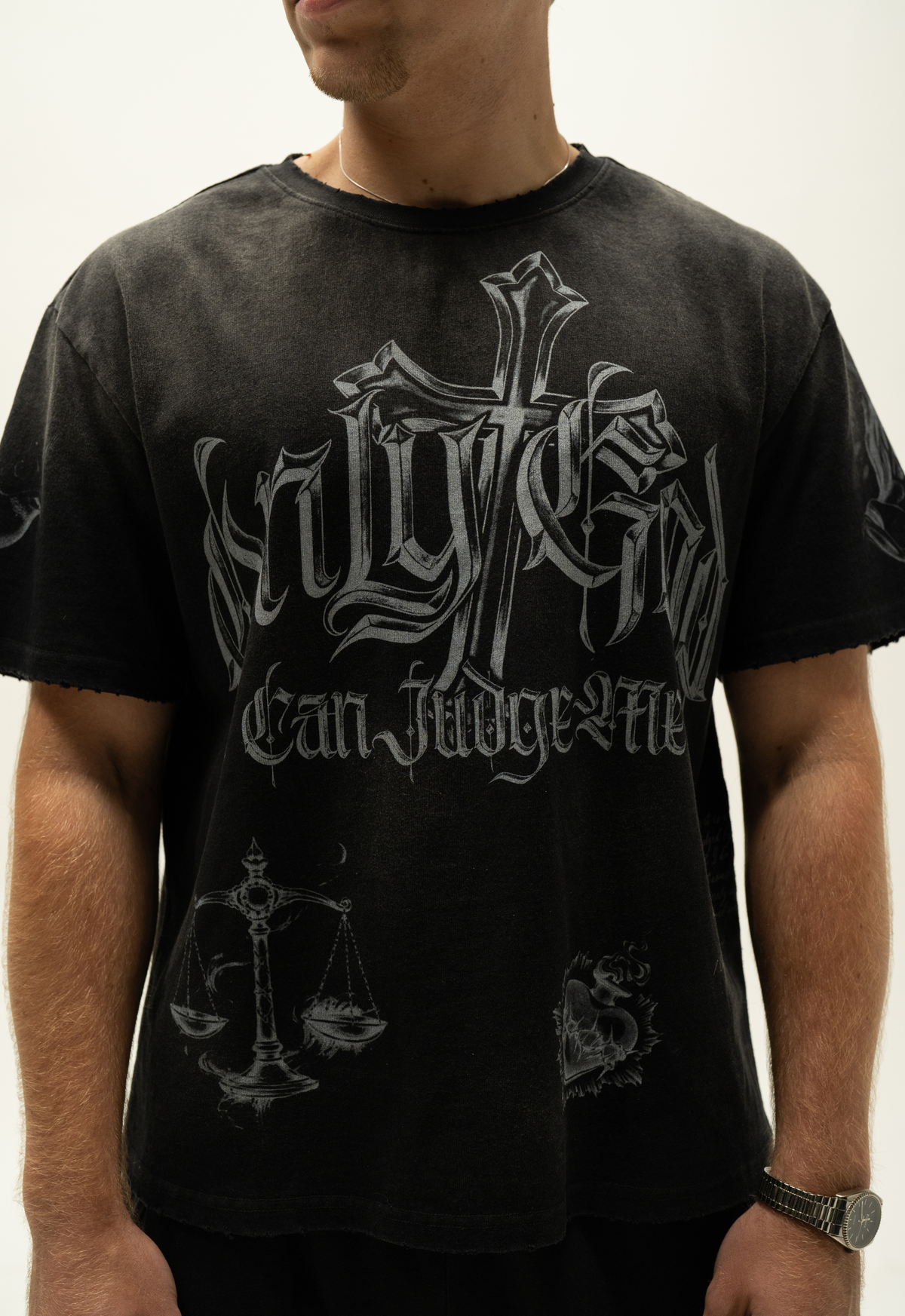 "ONLY GOD CAN JUDGE ME" TEE (BLACK)