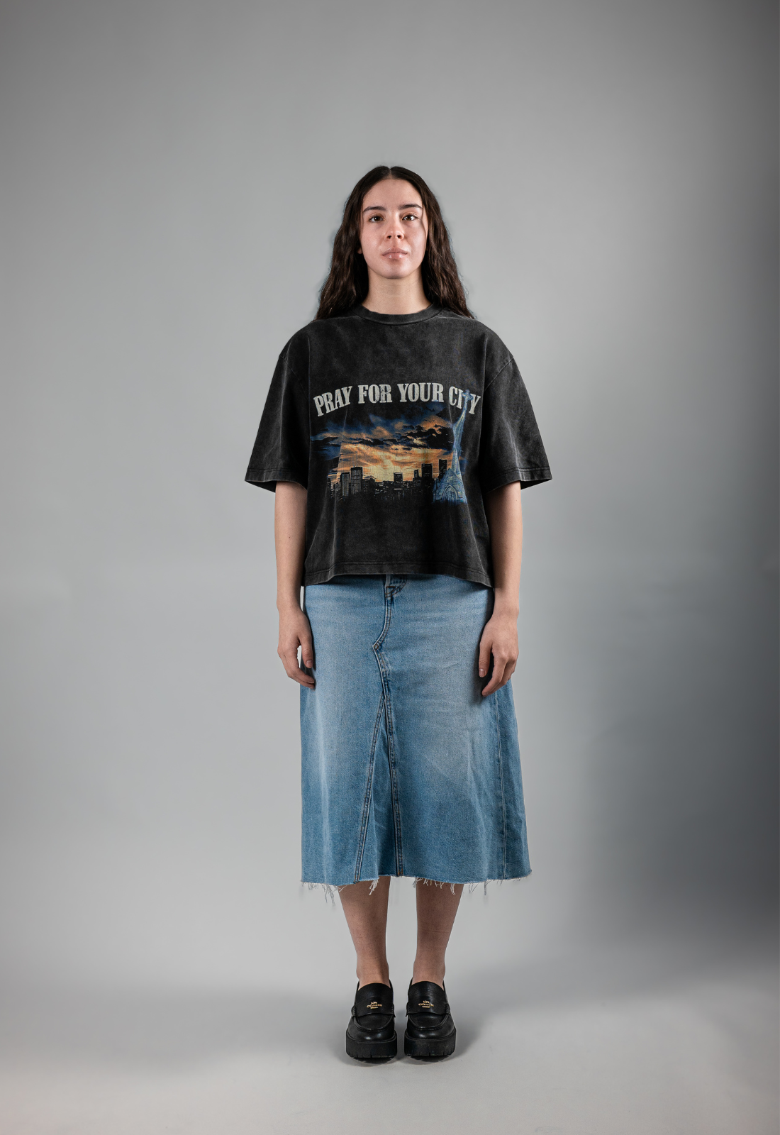 "PRAY FOR CITY" OVERFLOW TEE