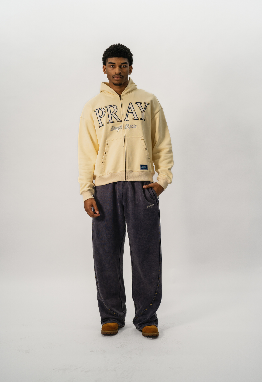 "PRAY" ZIP UP HOODIE