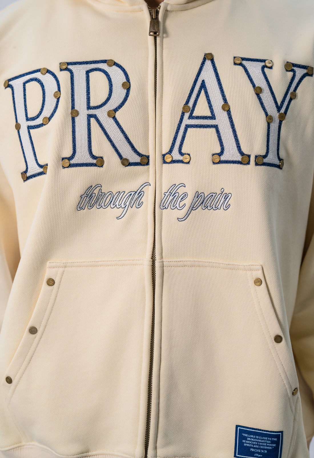 "PRAY" ZIP UP HOODIE