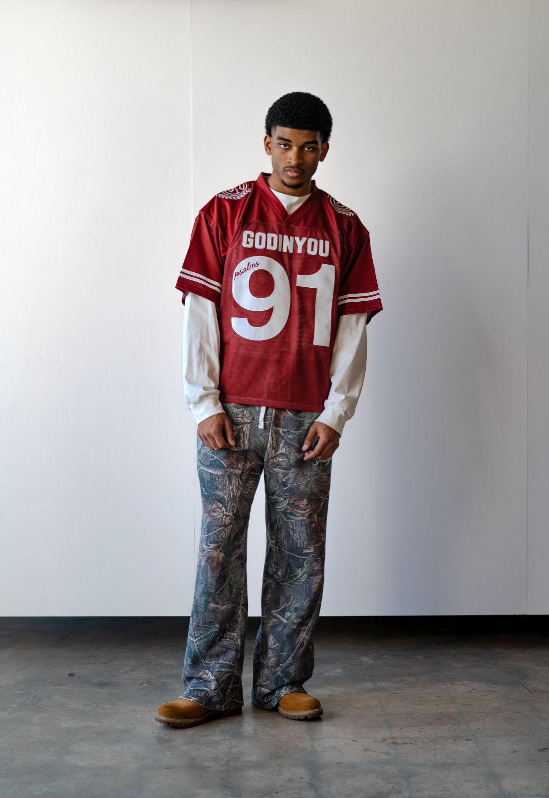 "PROTECTED BY GOD" BOXY JERSEY