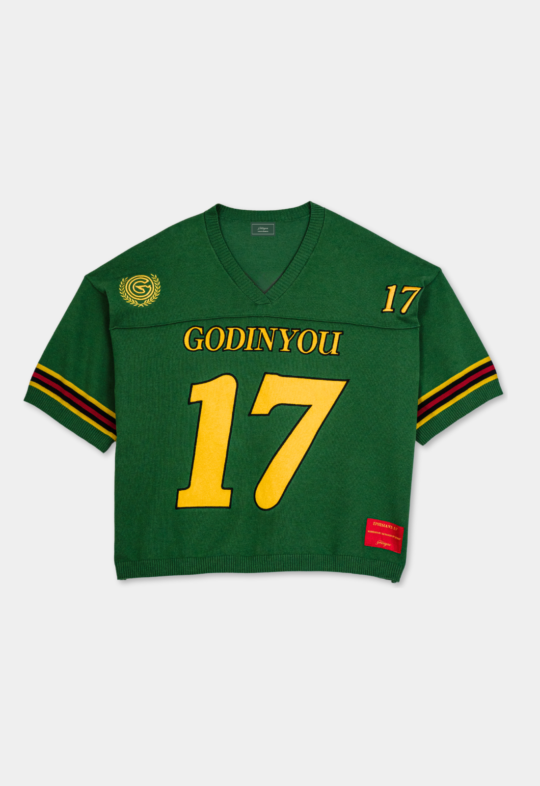 "REDEEMED" KNIT JERSEY