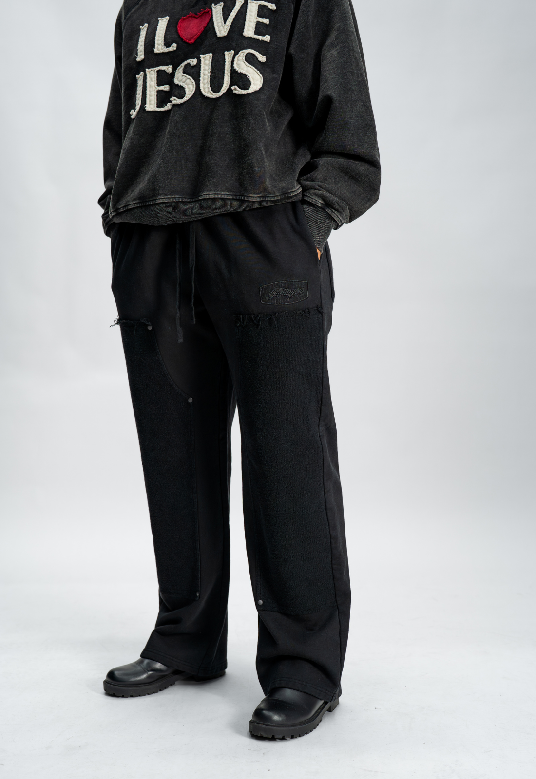 "CARPENTER" SWEATPANTS (BLACK)