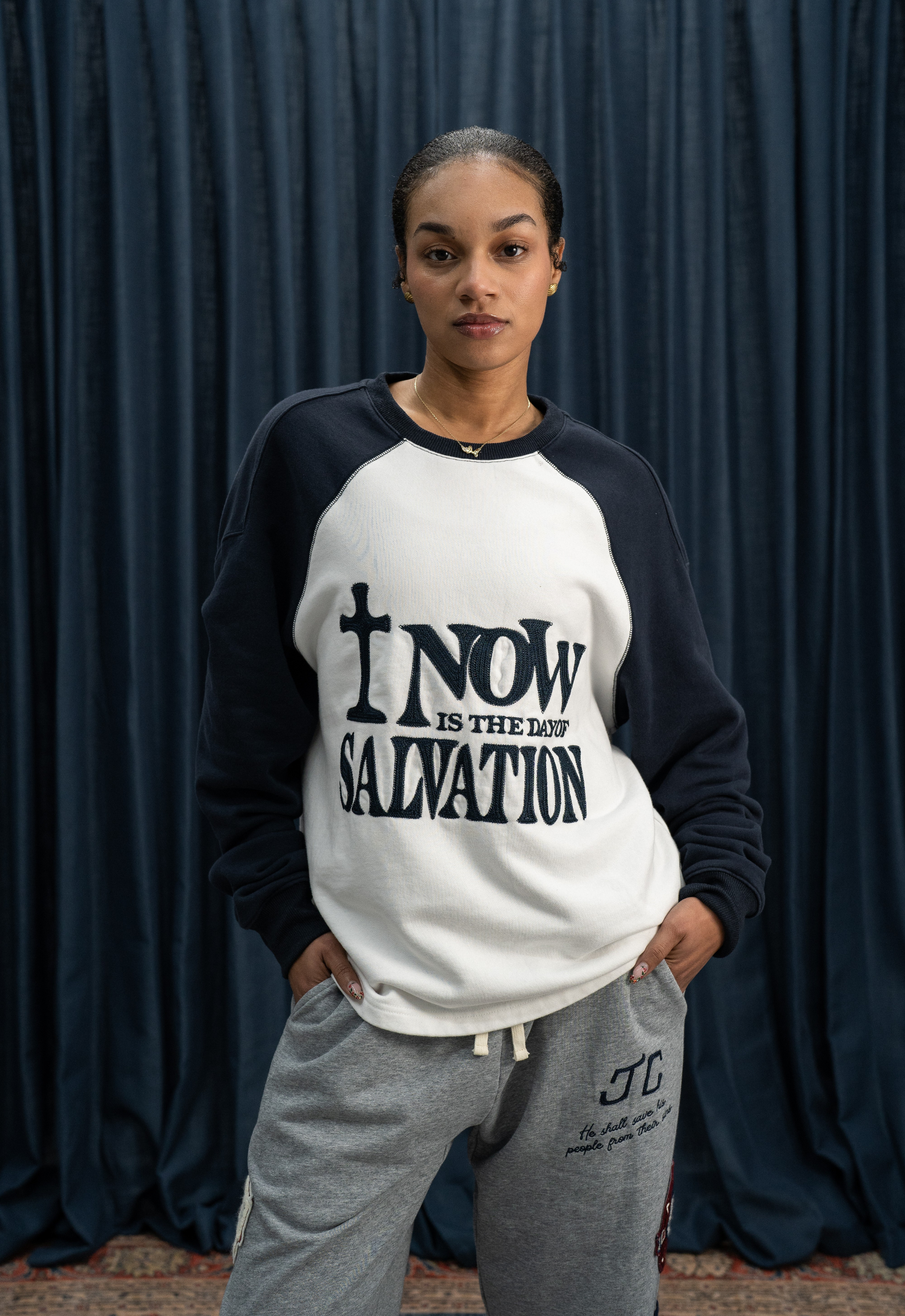 "SALVATION" L/S BOXY TEE