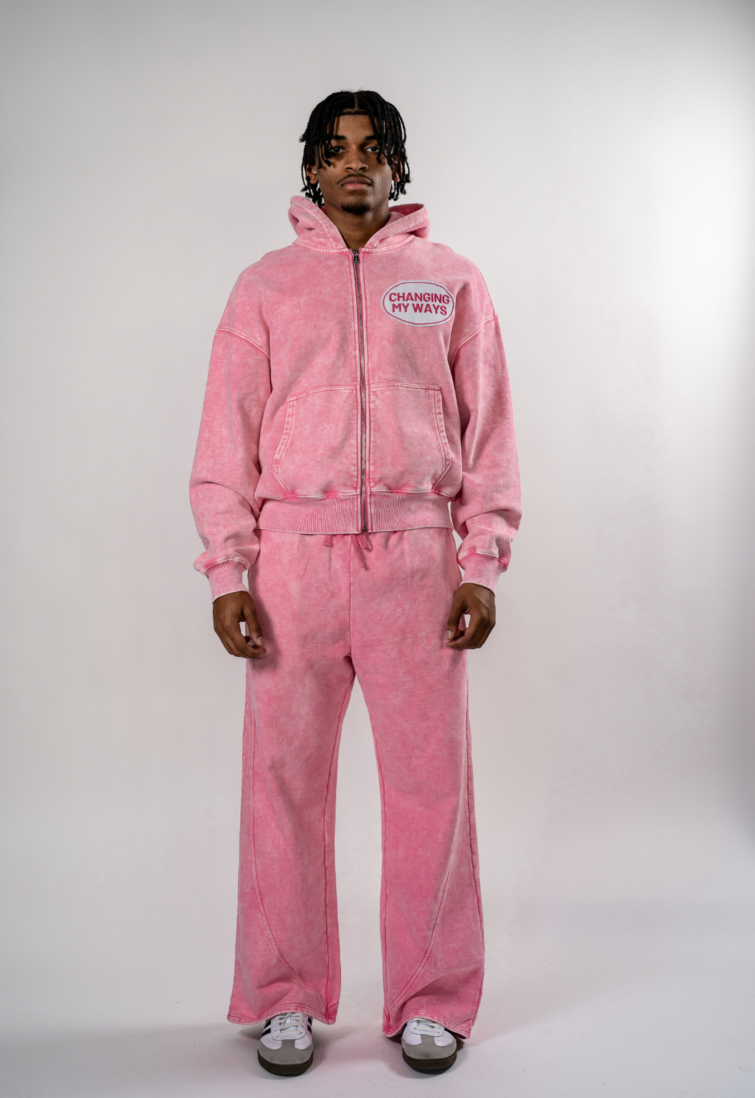 WASHED PINK SWEATPANTS