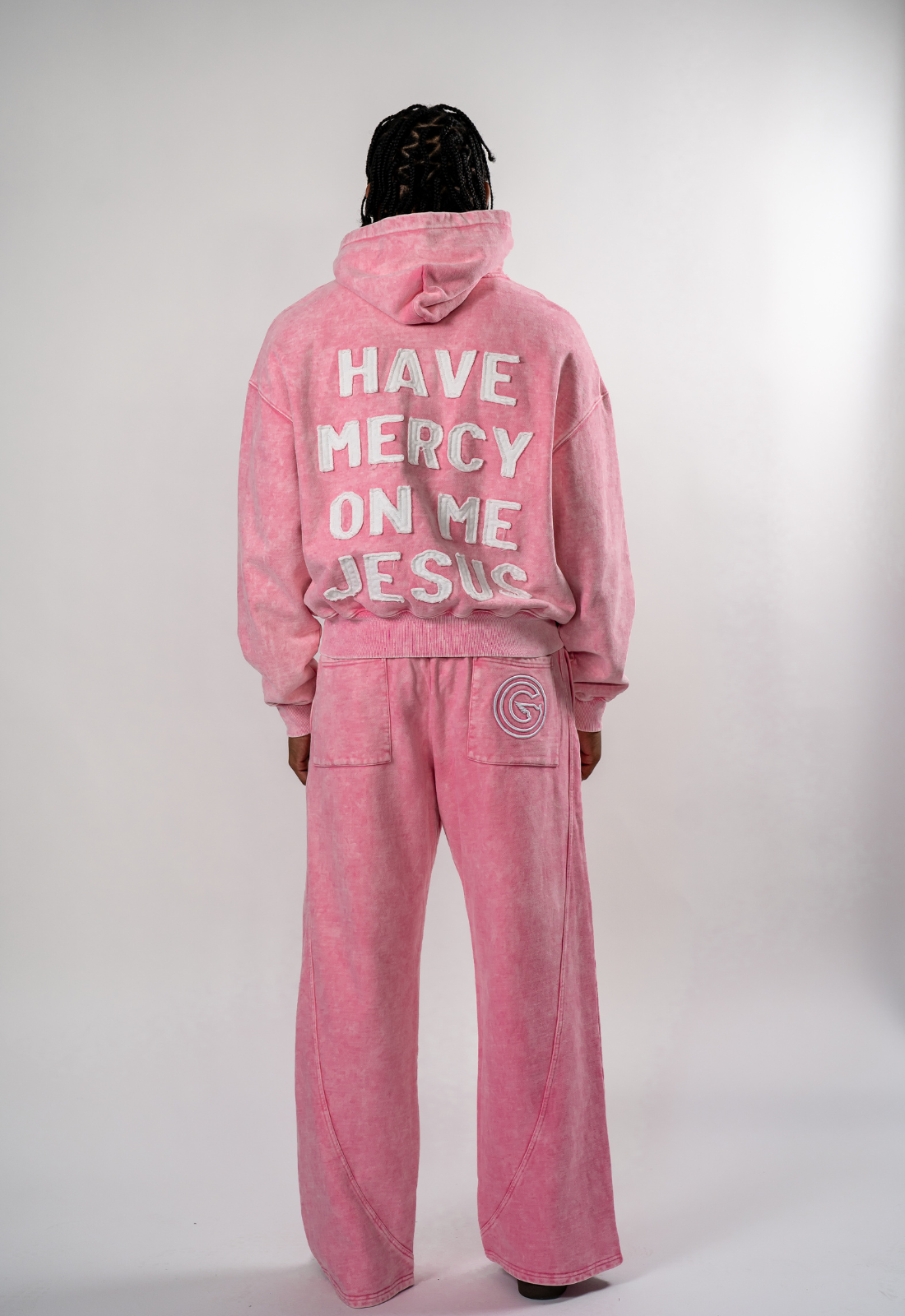 WASHED PINK SWEATPANTS