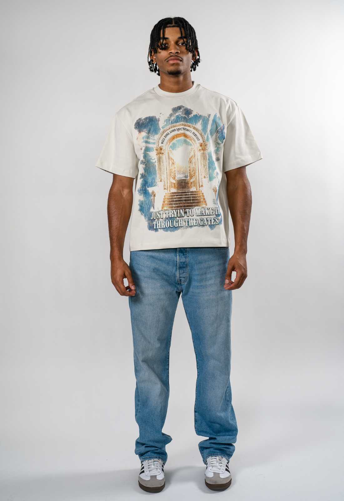 "WELL DONE" BOXY TEE