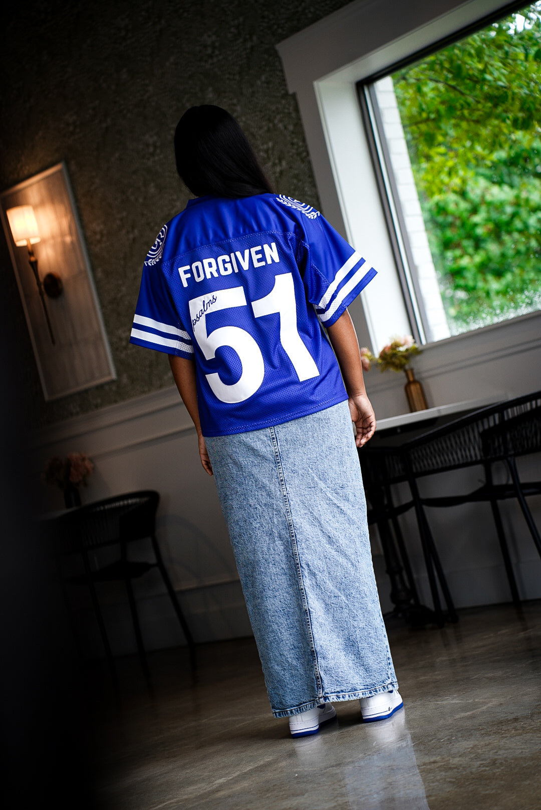 "FORGIVEN" BOXY JERSEY